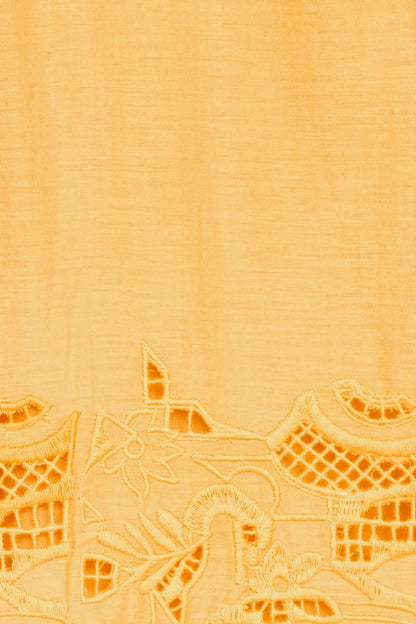 MIRTH Ilio Dress in Marigold Embroidered Deco