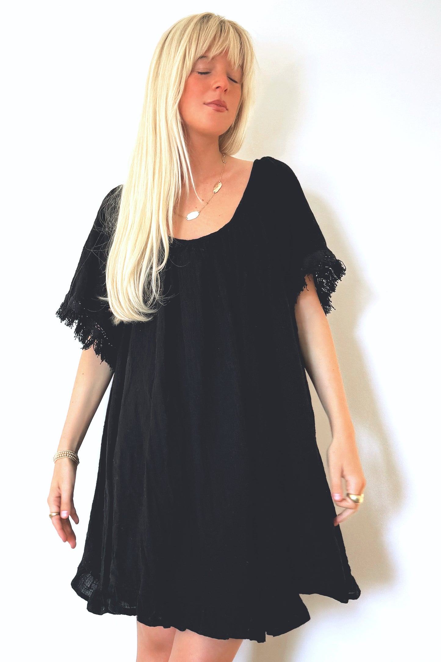 Natalie Martin Marina Dress- Black Gauze