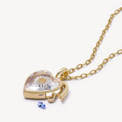 Loquet London- Midi Heart Rolo Locket Necklace Set 18K