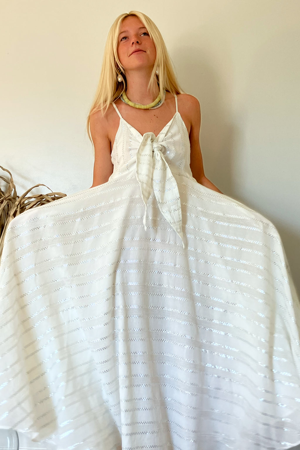 Rujuta Sheth Still Dress- Bone