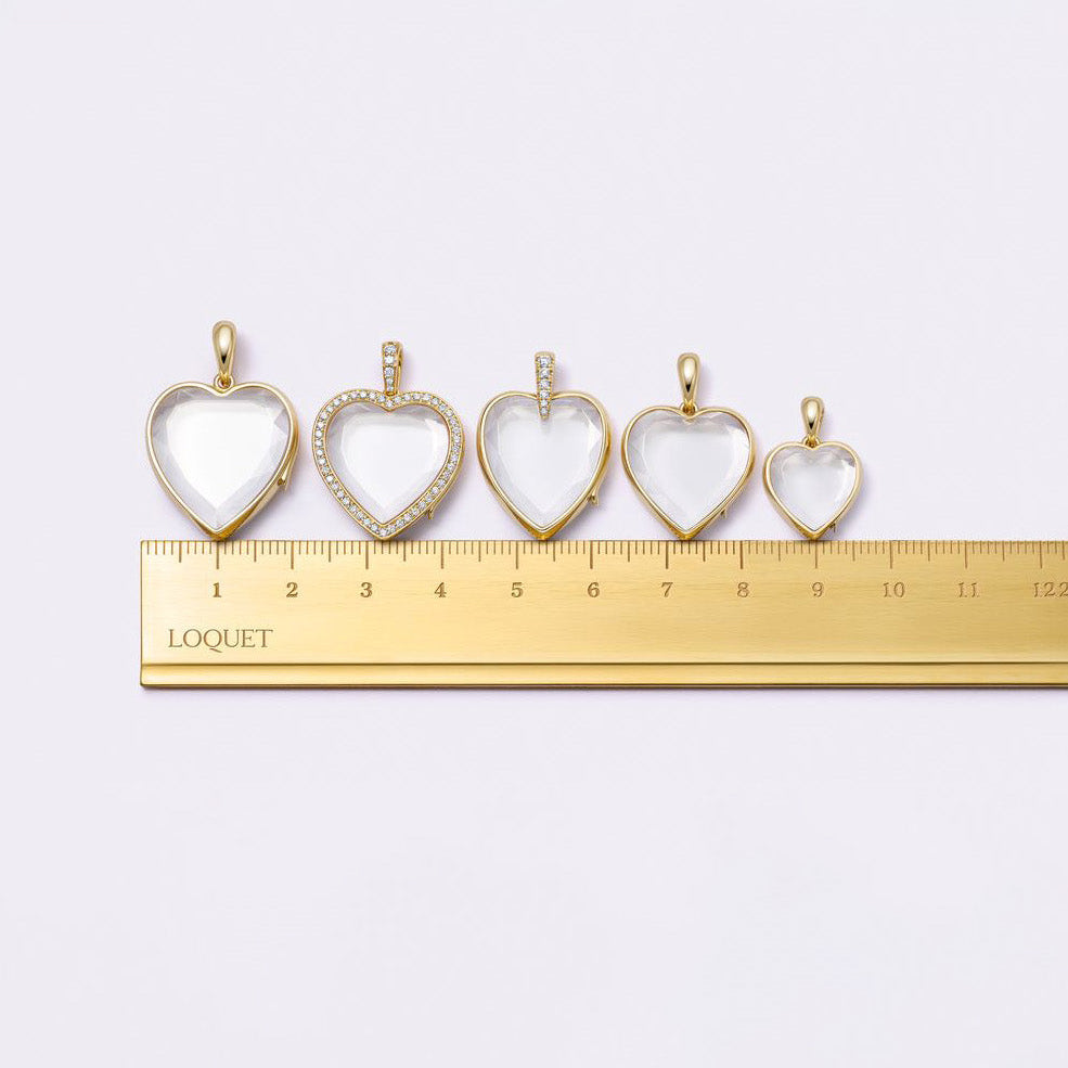 Loquet London- Midi Heart Rolo Locket Necklace Set 18K