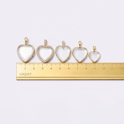 Loquet London- Midi Heart Rolo Locket Necklace Set 18K