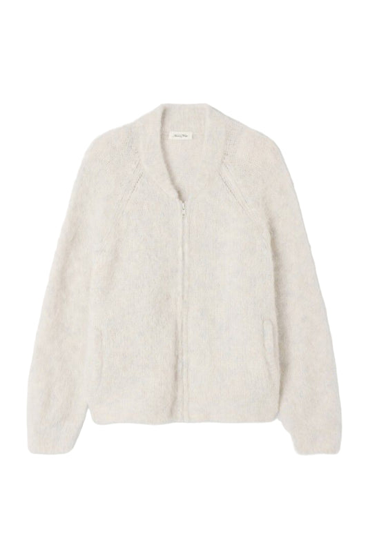 American Vintage Niby Zipper Cardigan - Polar Melange