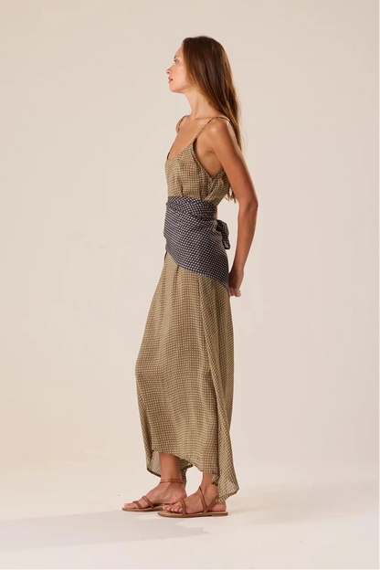 Natalie Martin - Large Square Scarf in Martini Caviar