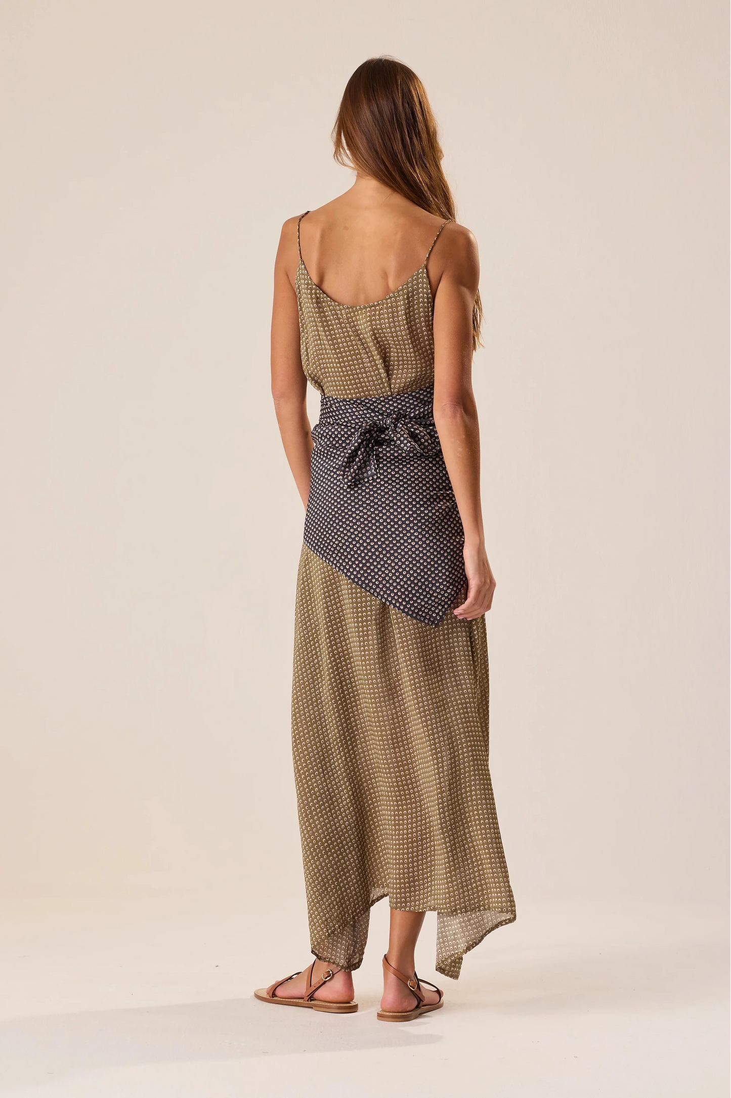 Natalie Martin - Large Square Scarf in Martini Caviar