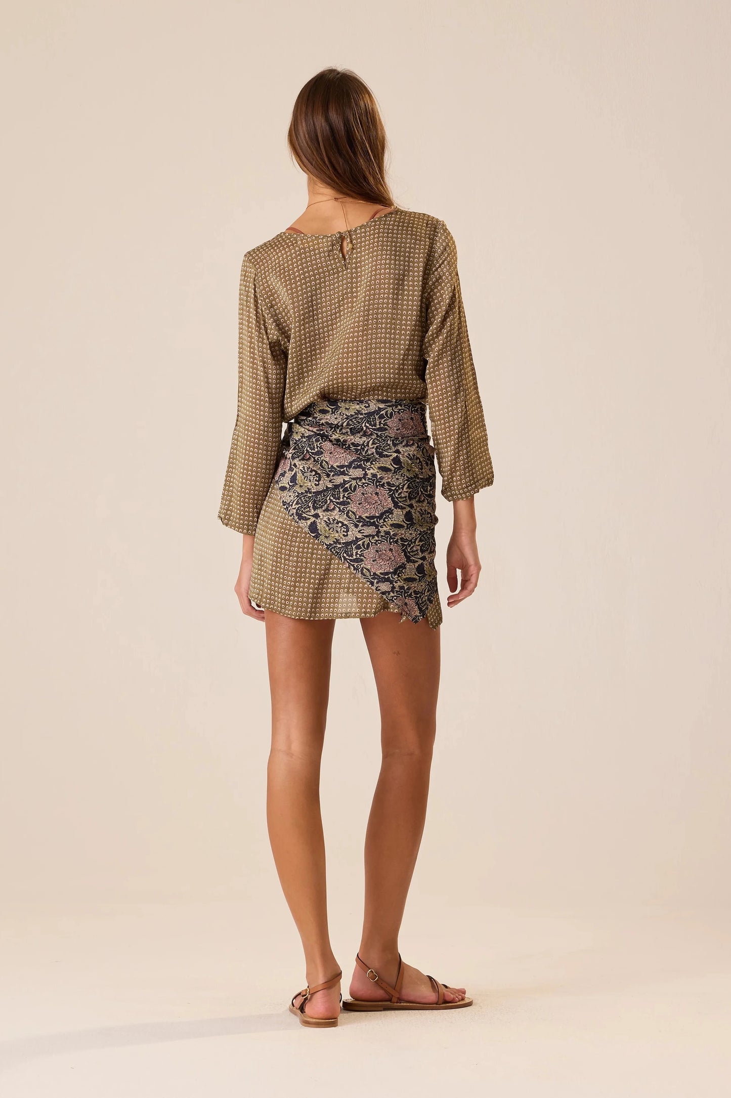 Natalie Martin - Large Square Scarf in Botanica Dusk