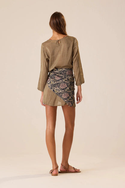 Natalie Martin - Large Square Scarf in Botanica Dusk