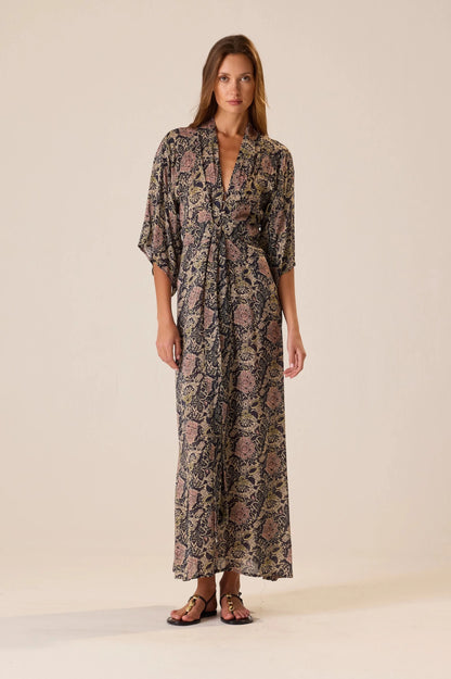 Natalie Martin - Sarah Dress in Botanica Dusk
