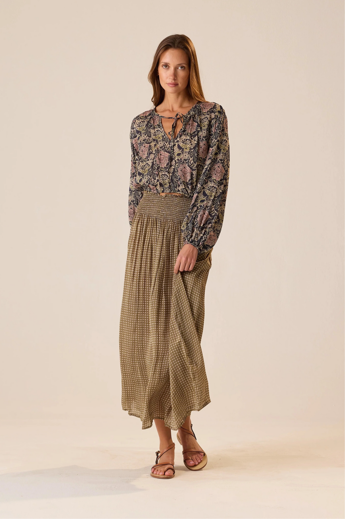 Natalie Martin - Amelia Top in Botanica Dusk