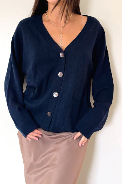 Crush Canggu Oversized Cardigan - Navy