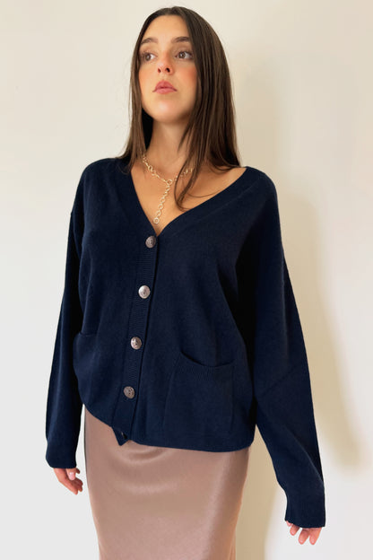 Crush Canggu Oversized Cardigan - Navy