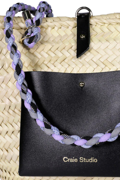 Craie Studio-Panier Holiday Basket Bag in Noir