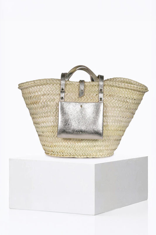 Craie Studio-Panier II Basket Bag in Silver