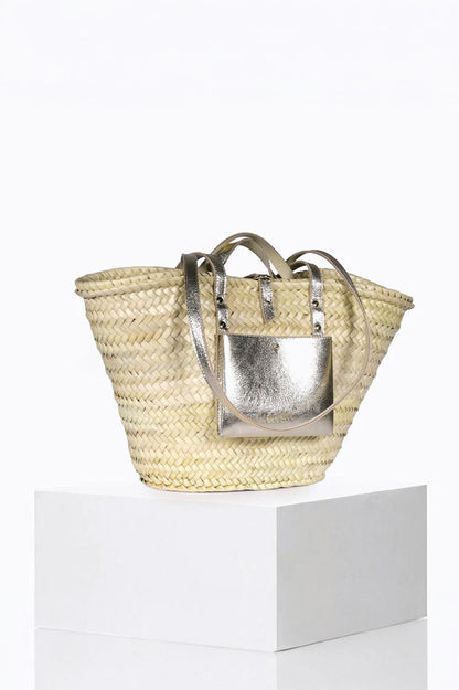 Craie Studio-Panier II Basket Bag in Silver