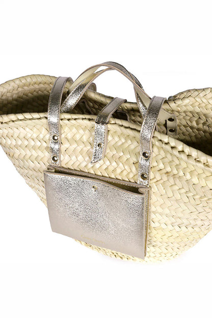 Craie Studio-Panier II Basket Bag in Silver