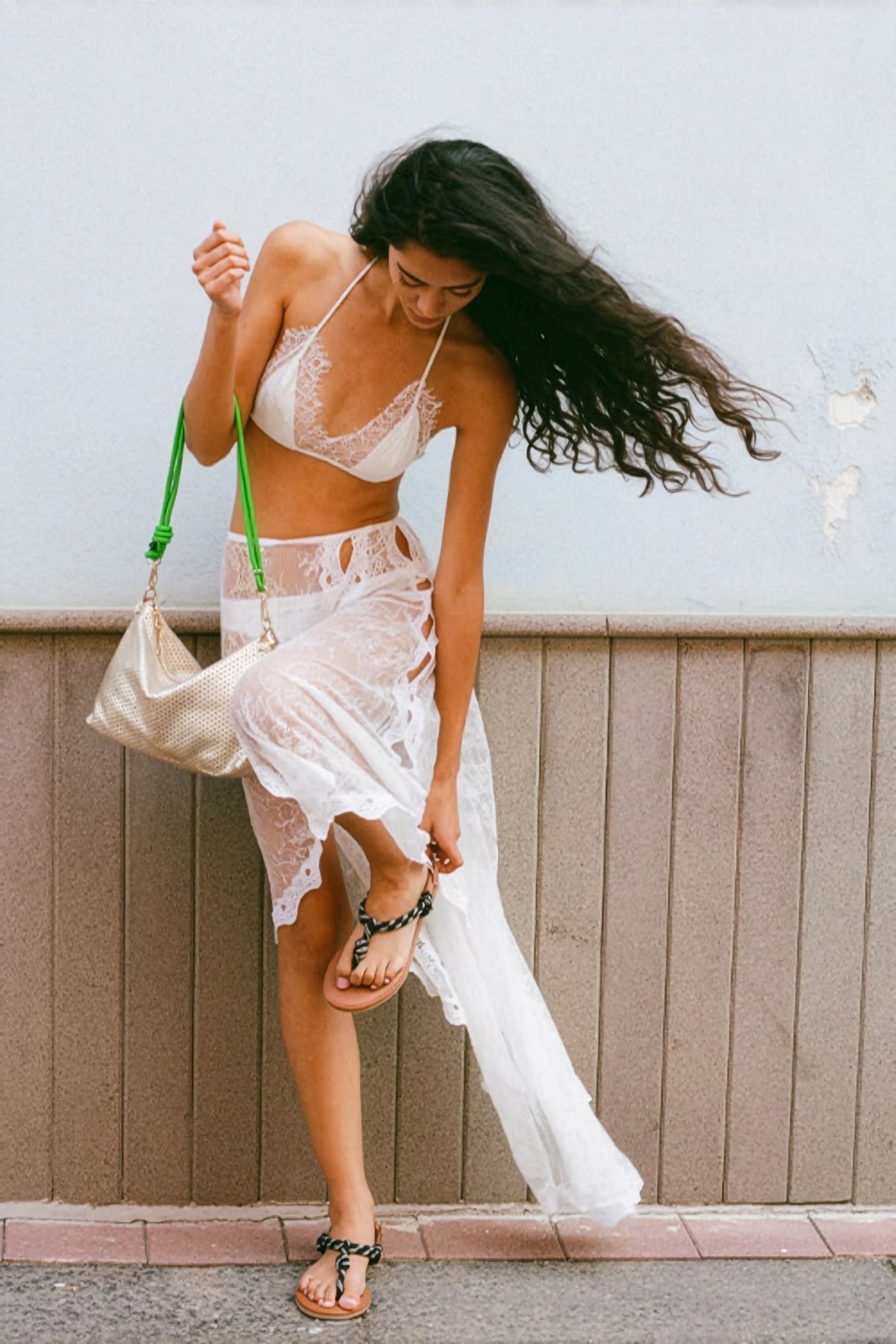 Craie Studio-Mallow Bag in Perfo Or
