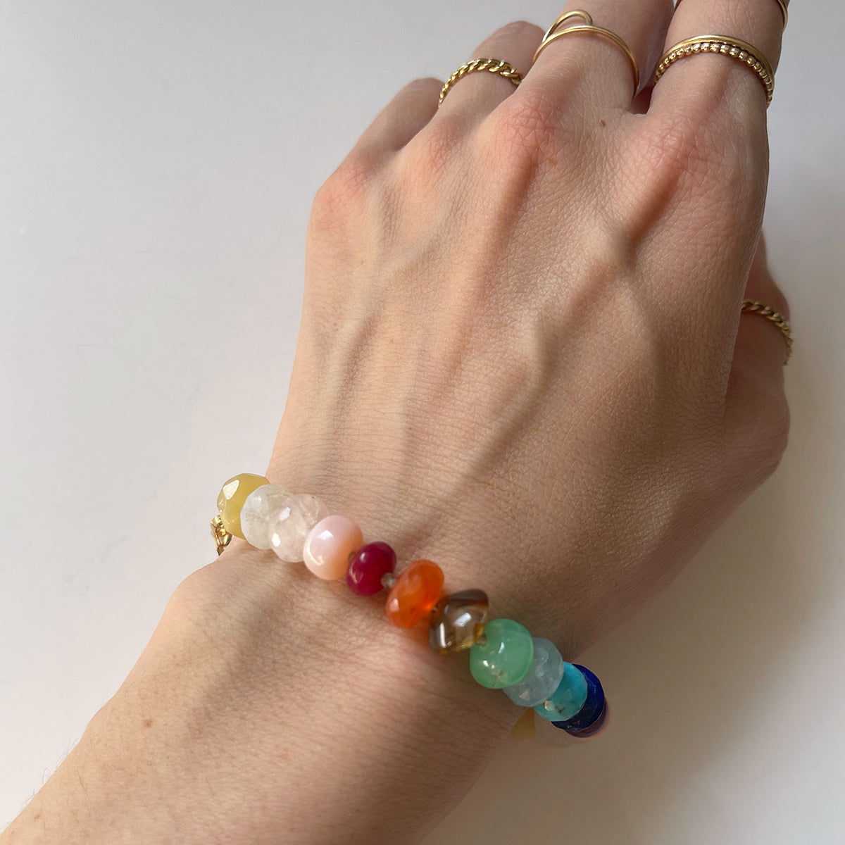 Rainbow Gemstone Bracelet