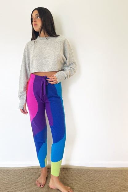 Crush Wave Stripe Faro Pants - Rainbow