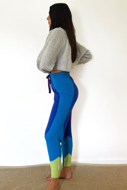 Crush Wave Stripe Faro Pants - Rainbow