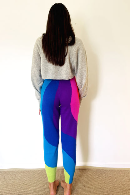 Crush Wave Stripe Faro Pants - Rainbow