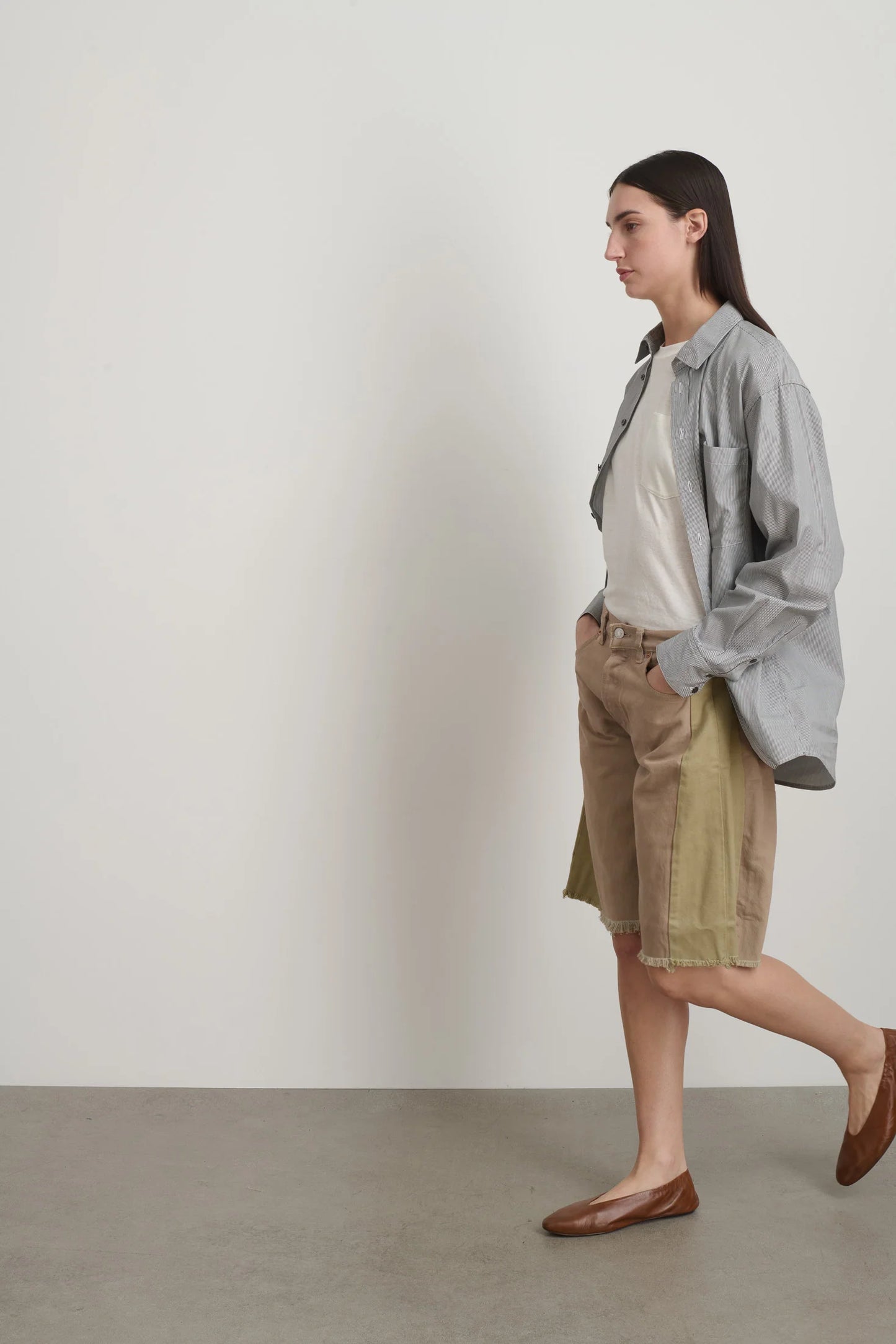 B SIDES - Vintage Lasso Short Vintage in Khaki