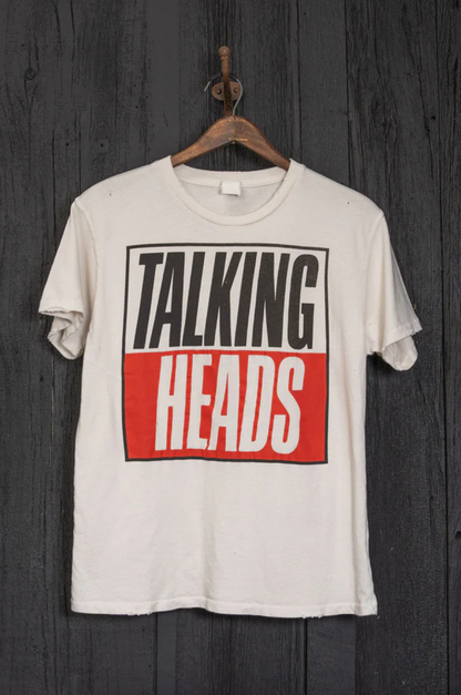 Madeworn Talking Heads True Stories Mens Crew Tee - Vintage White