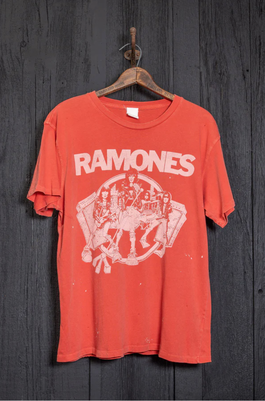 Madeworn Ramones Poison Heart Mens Crew Tee - Cherry