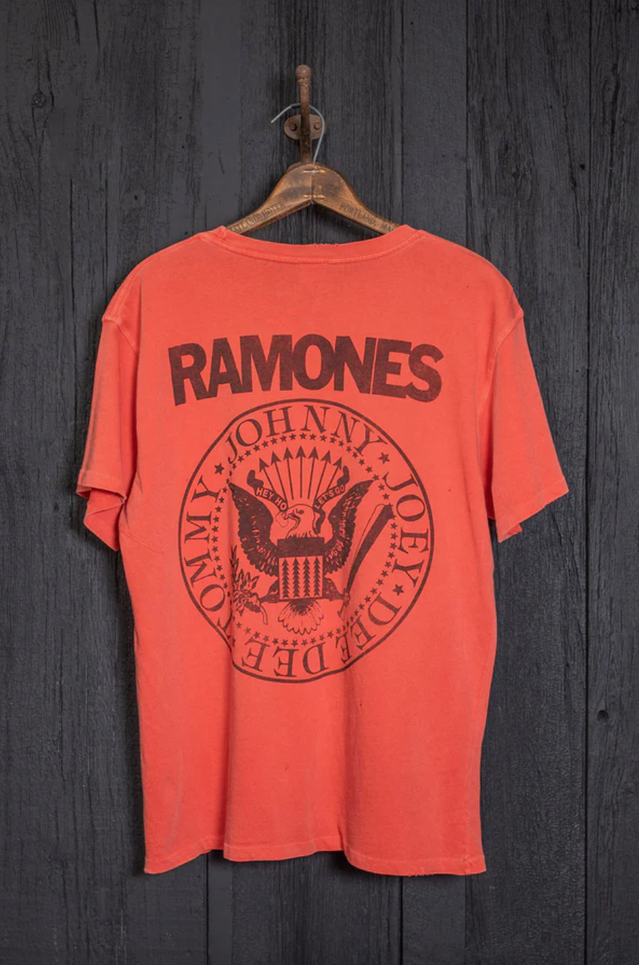 Madeworn Ramones Poison Heart Mens Crew Tee - Cherry