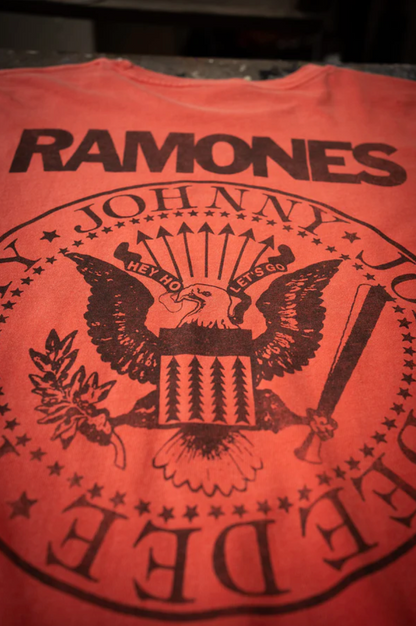 Madeworn Ramones Poison Heart Mens Crew Tee - Cherry