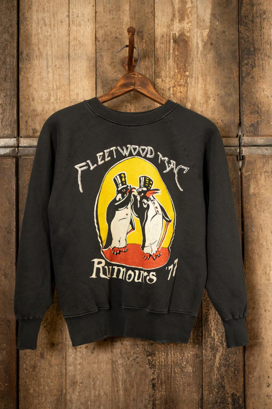 MadeWorn Fleetwood Mac Rumours Shrunken Sweatshirt - Coal Pigment