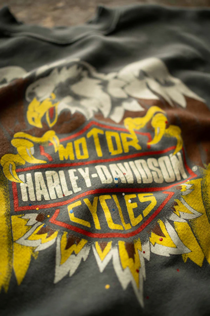 MadeWorn Harley Davidson Shrunken Sweatshirt - Dusk