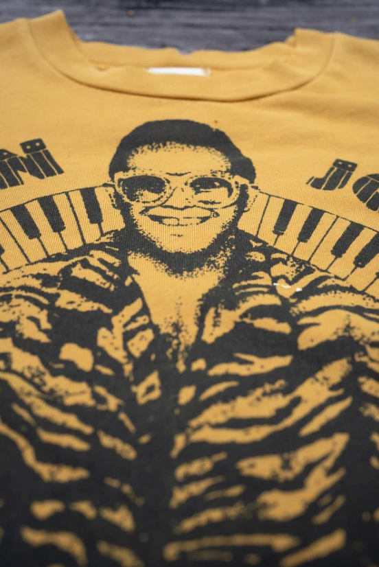 Madeworn - Elton John Crop Tee in Mustard