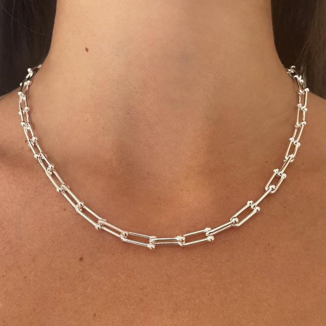 Sterling Silver Jax Chain Necklace