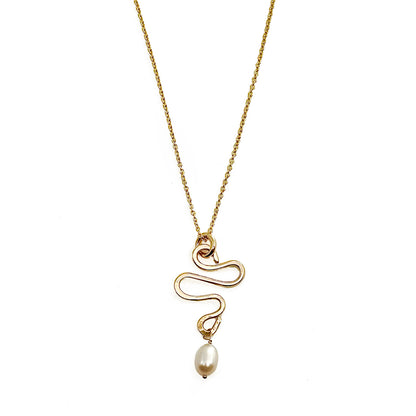 Snake Pearl Necklace