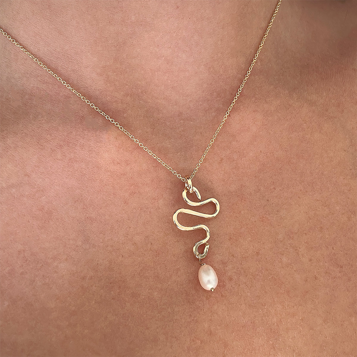 Snake Pearl Necklace