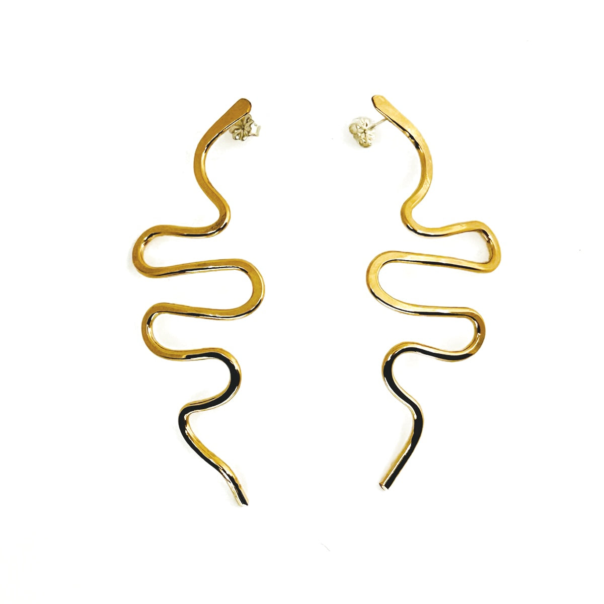 Snake Post Earrings