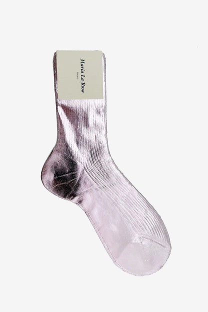 Maria La Rosa One Ribbed Metallic Socks