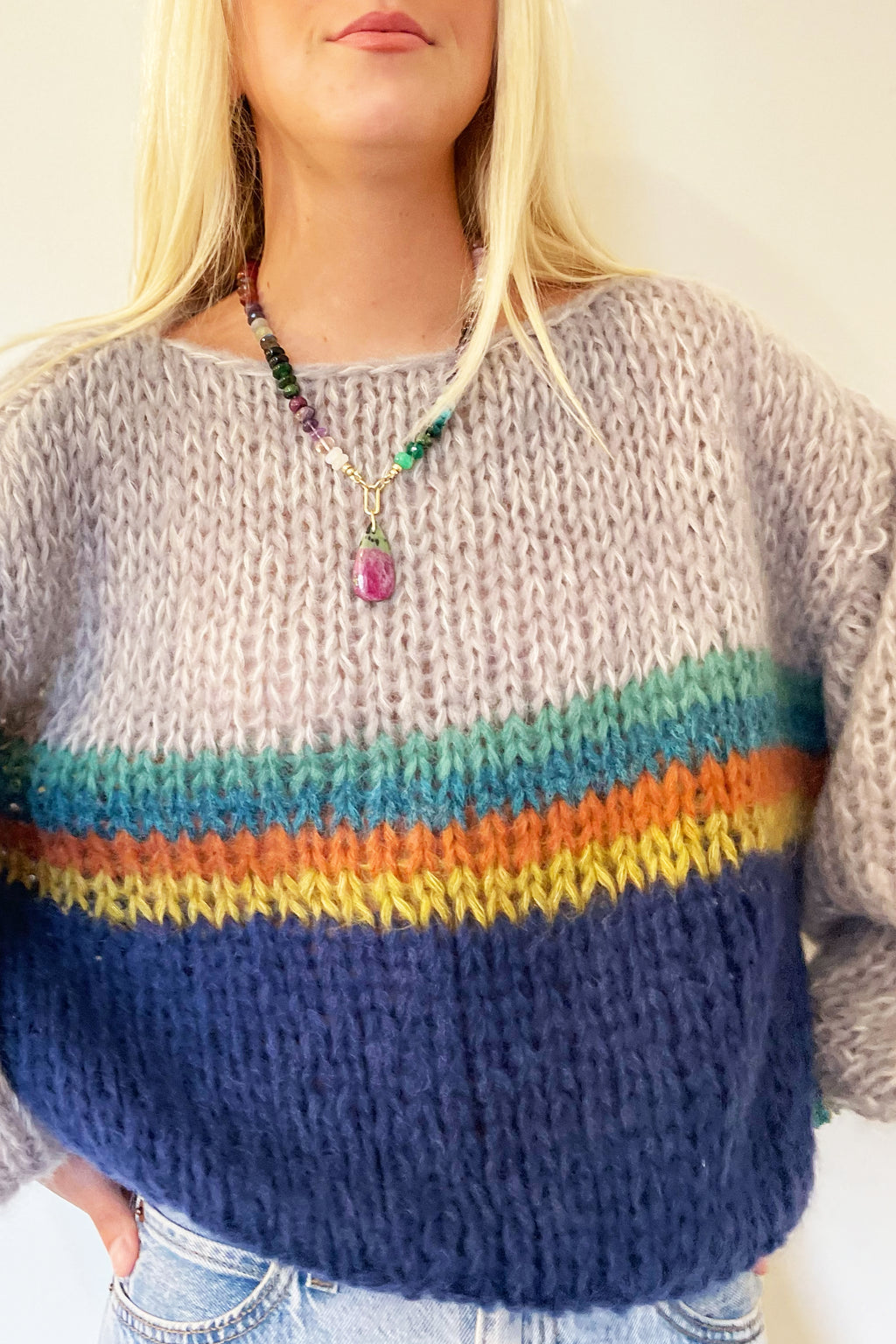 Maiami Big Sweater Stripes Galore- Soft Fall