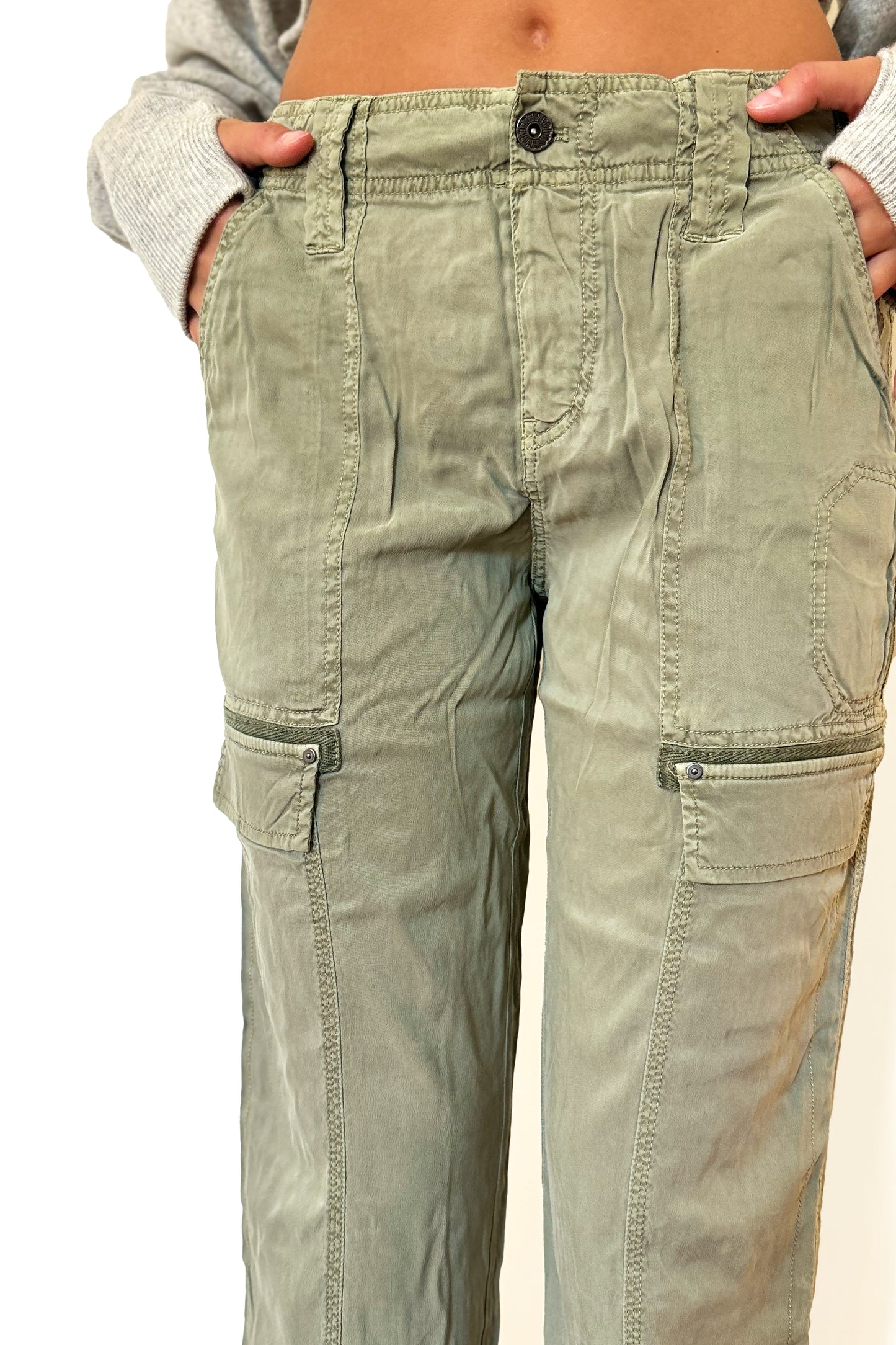 Marrakech Clothing Cupro Pants - Thyme