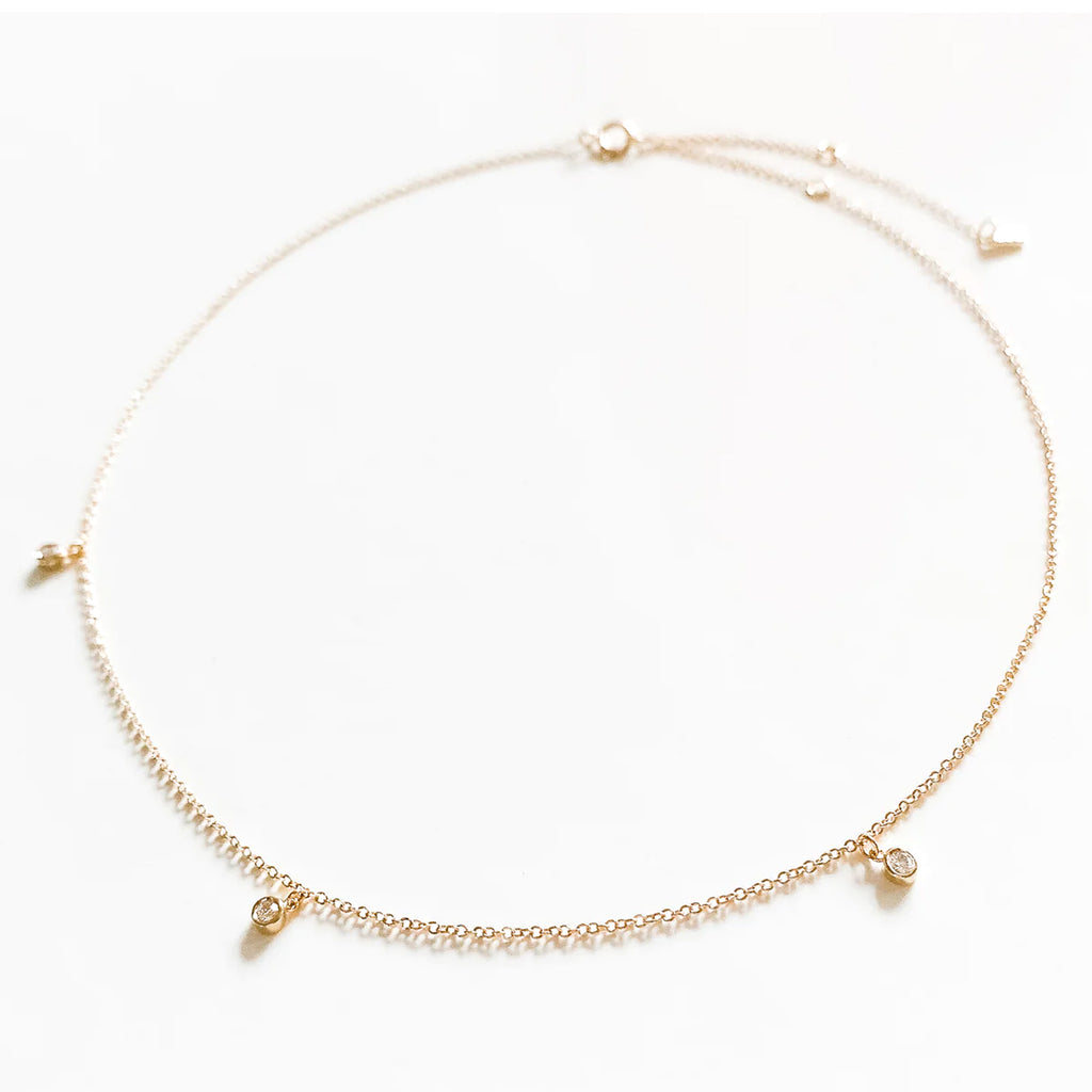 Thatch 14k Fine Tori Diamond Necklace
