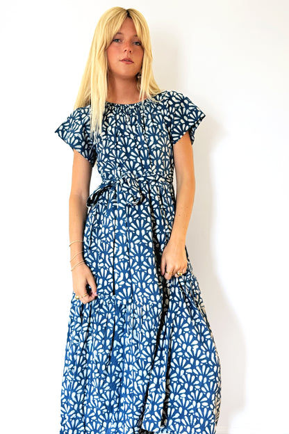 MIRTH Vienna Maxi Dress - Trellis Indigo