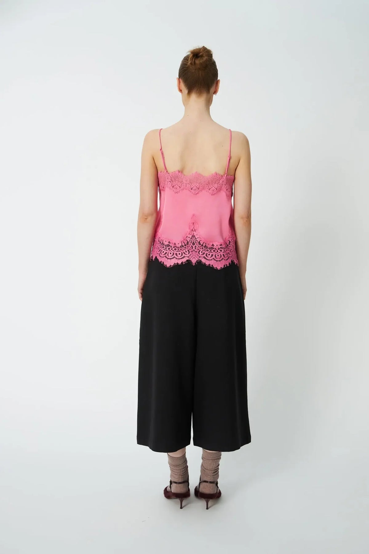 Stella Nova - Underlayer Lace top in Amazing Pink