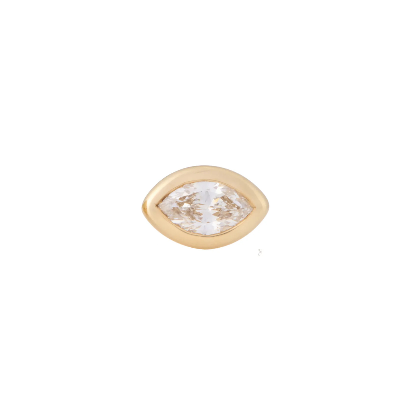 Zofia Day Bezel Set Marquise Diamond Stud
