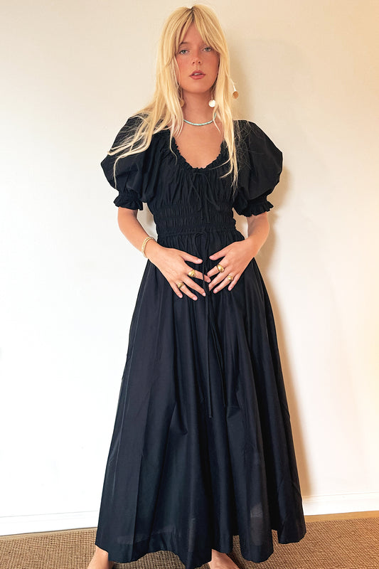 The New Society Venice Dress- Black
