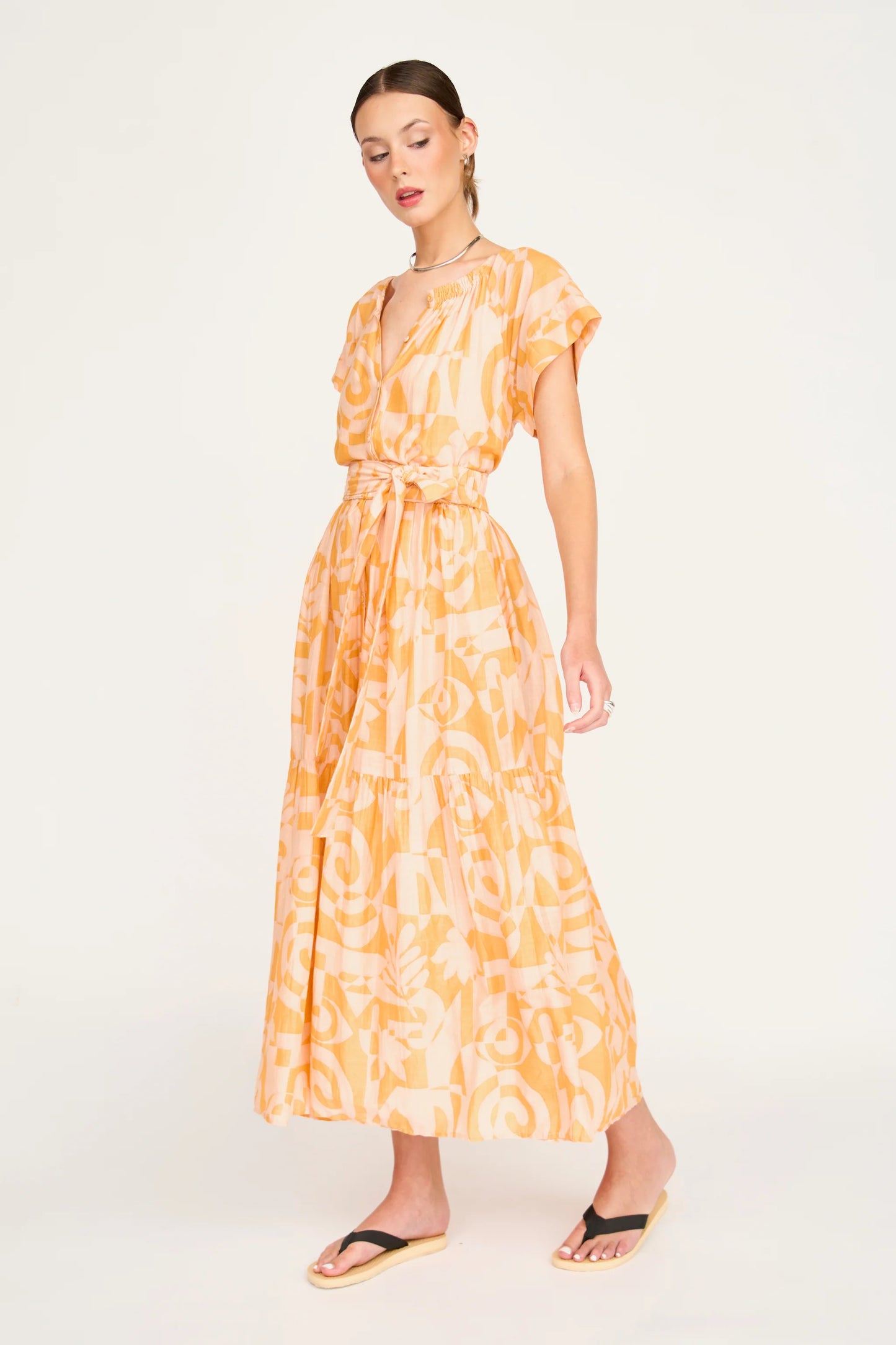 MIRTH Vienna Maxi Dress in Orangesicle