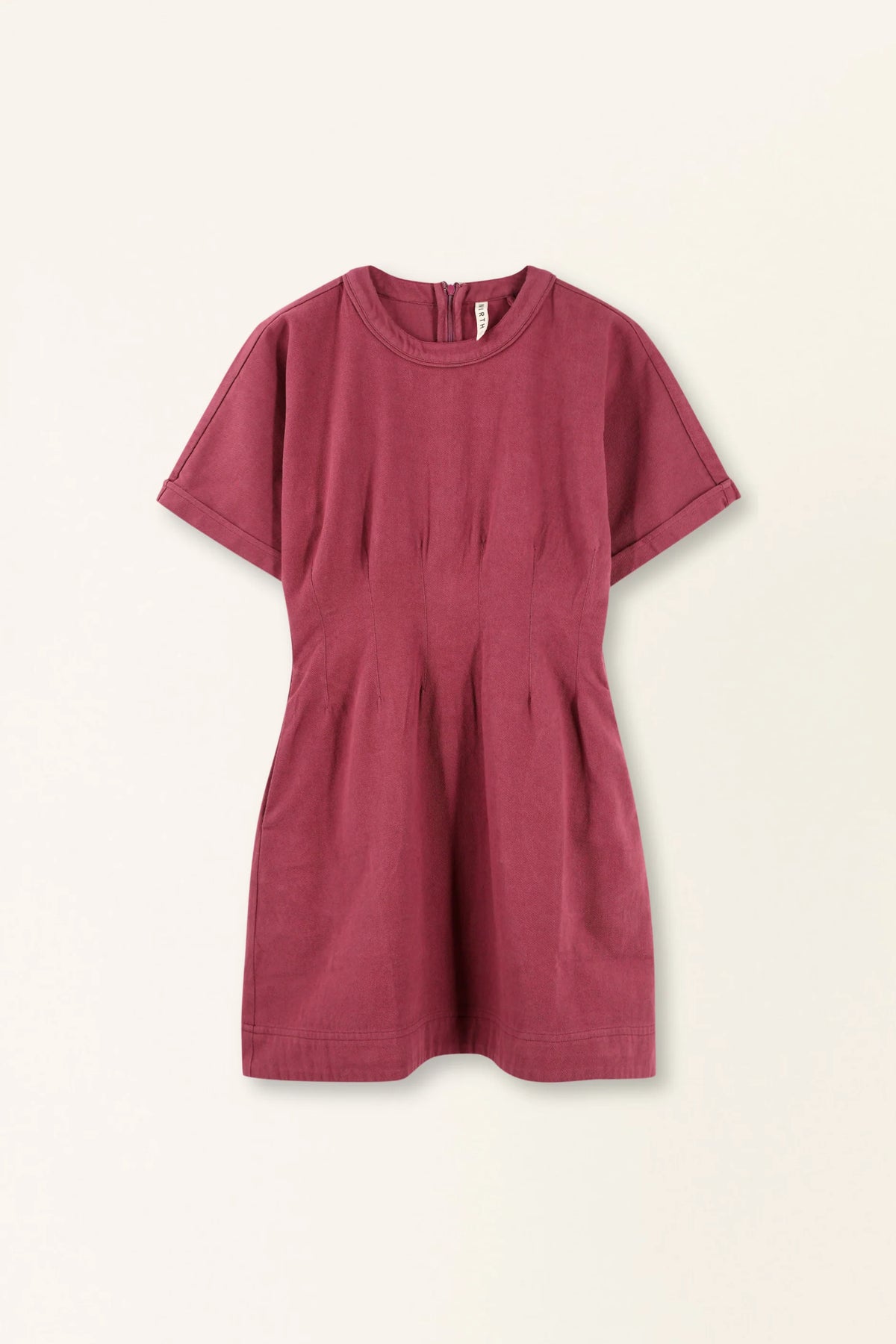MIRTH - Wailea Canvas Short Dress in Dark Cerise