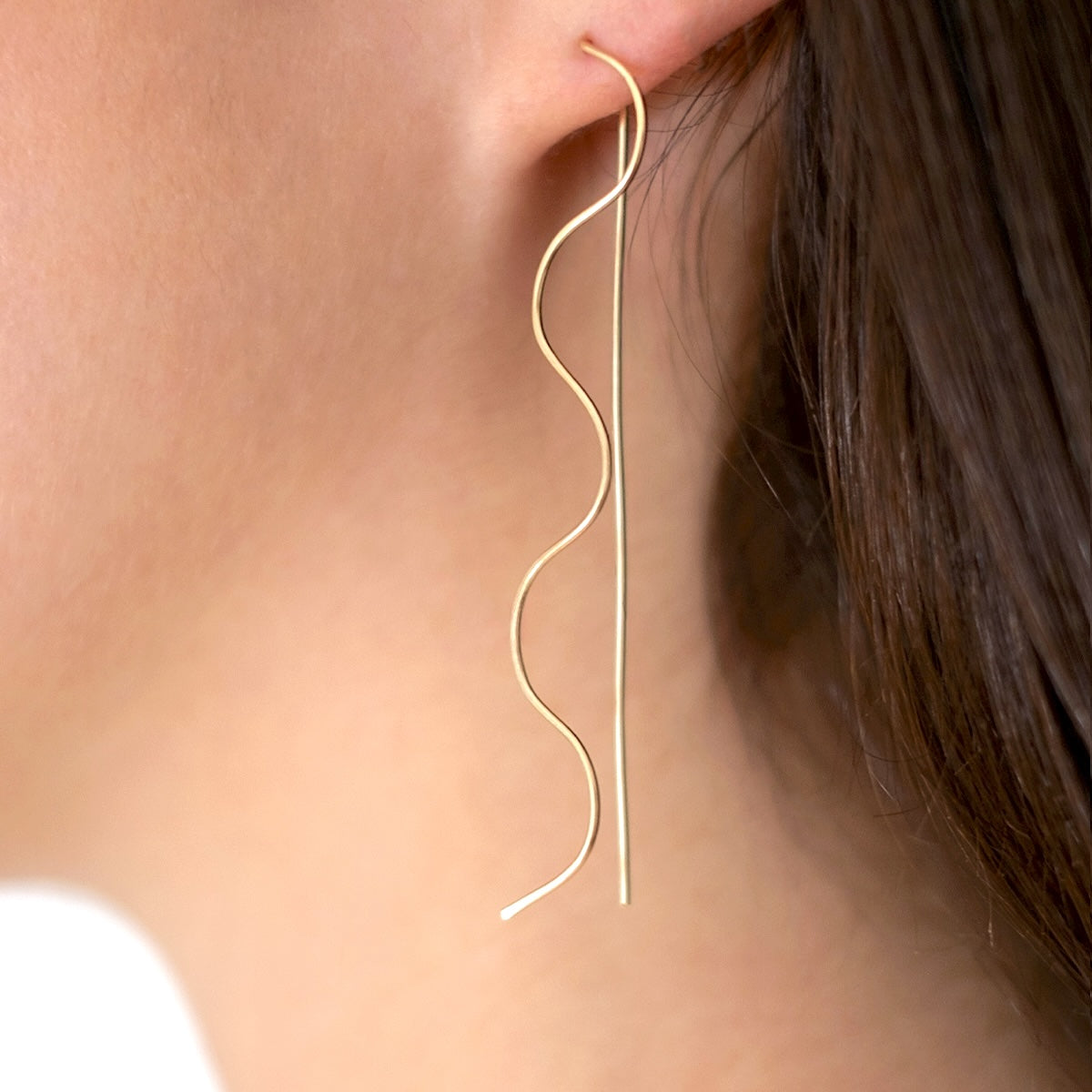 Wavy Slider Earrings