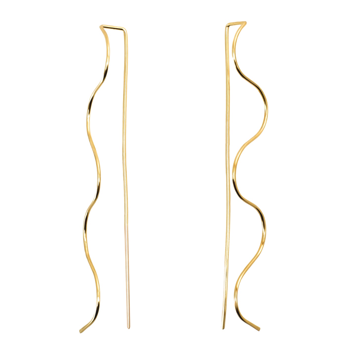 Wavy Slider Earrings