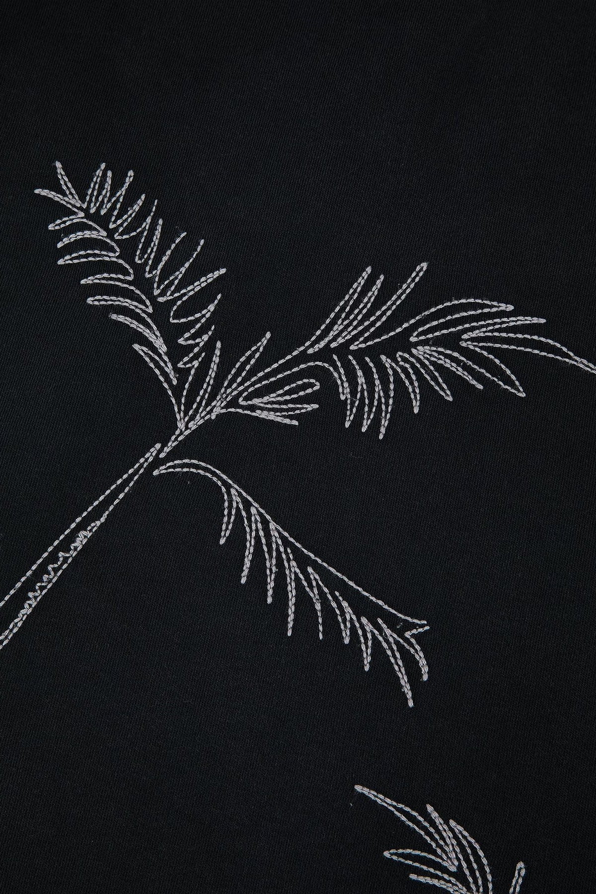 Maison Labiche | Fossard Palm Skirt In Carbon Washed