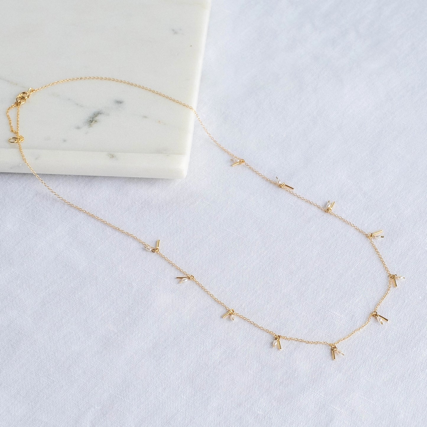 The Swellife - Pearl Fringe Necklace